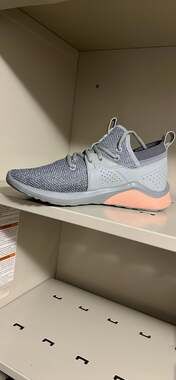 Puma Women's Cell Vive Mesh Running Shoes Grey Pink Logo